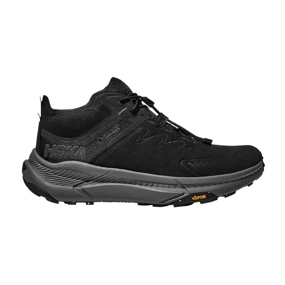 NEW HOKA men's transport chukka gtx shoes in black/black